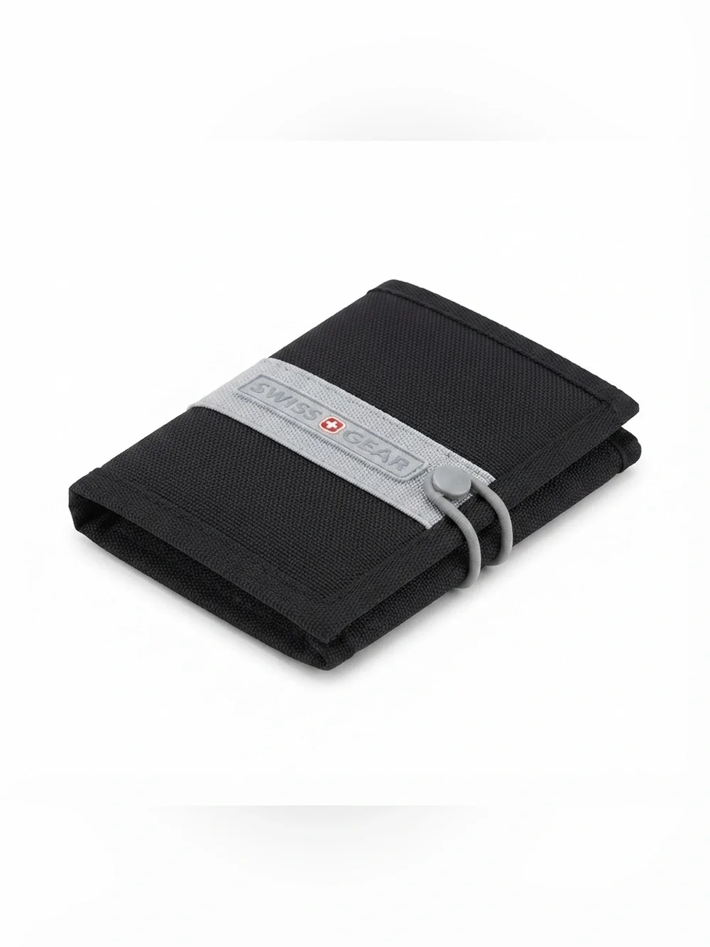 SwissGear Black and Gray Trifold Wallet